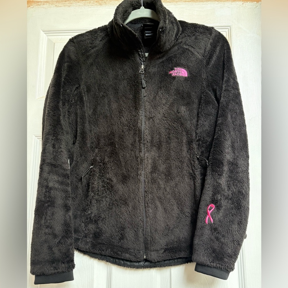 The North Face Osito Fleece Pink Ribbon Jacket. Size: Small